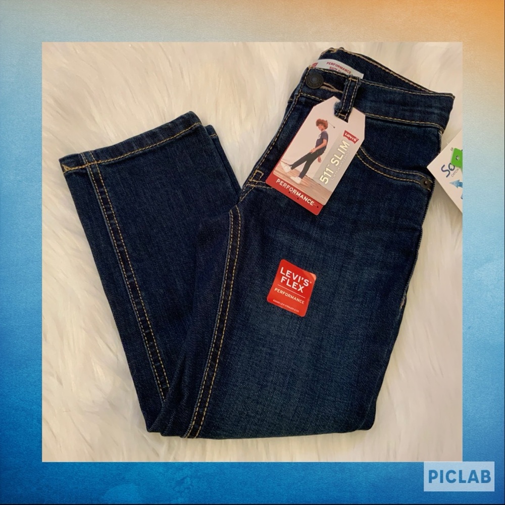 Levi’s 511 Slim Jeans - NWT- Boys Size 4 - Picture 1 of 16